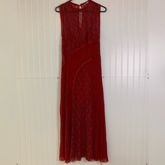 Urban Outfitters Maxine Knit Lace Midi Dress Size Small - Picture 5 of 15